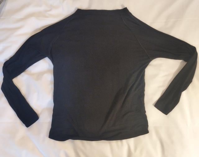 MAURO GRIFON イタリア製 しっとり 黒カットソーTシャツ < 女性ファッション  MAURO GRIFON イタリア製 しっとり 黒カットソーTシャツ < 女性ファッションの