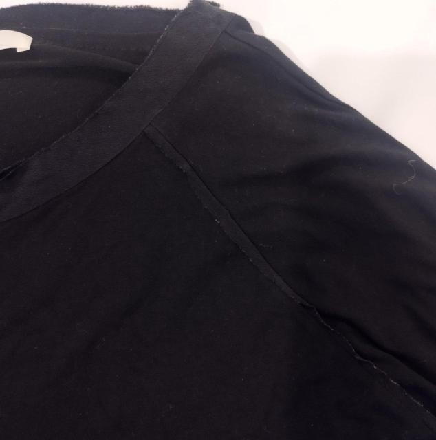 MAURO GRIFON イタリア製 しっとり 黒カットソーTシャツ < 女性ファッション  MAURO GRIFON イタリア製 しっとり 黒カットソーTシャツ < 女性ファッションの