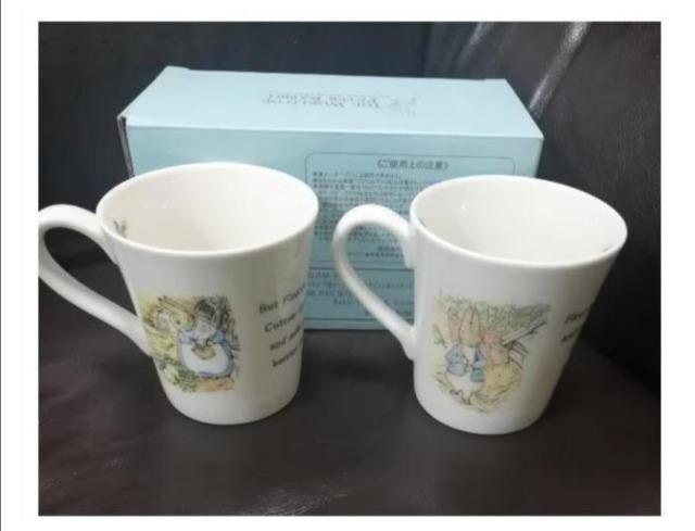 未使用品 ピーターラビット&シスターズ柄 ピーターラビット ピカピカなマグカップ2個セット 元箱付 断捨離 < インテリア/ライフ  未使用品 ピーターラビット&シスターズ柄 ピーターラビット ピカピカなマグカップ2個セット 元箱付 断捨離  < インテリア/ライフの