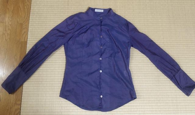 caring  globe most シャインブルー 綿 スタンドカラーシャツ < 女性ファッション  caring  globe most シャインブルー 綿 スタンドカラーシャツ  < 女性ファッションの