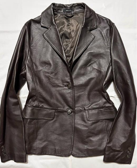 新品 近い美品 COMME CA コムサ 革 レザー ジャケット テーラード M 冬 アウター コート シンプル きれいめコンサバ < 女性ファッション  新品 近い美品 COMME CA コムサ 革 レザー ジャケット テーラード M 冬 アウター コート シンプル きれいめコンサバ < 女性ファッションの