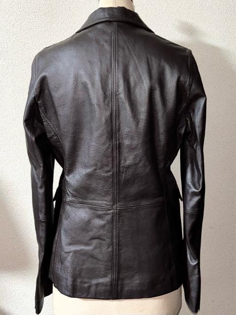 新品 近い美品 COMME CA コムサ 革 レザー ジャケット テーラード M 冬 アウター コート シンプル きれいめコンサバ < 女性ファッション  新品 近い美品 COMME CA コムサ 革 レザー ジャケット テーラード M 冬 アウター コート シンプル きれいめコンサバ < 女性ファッションの