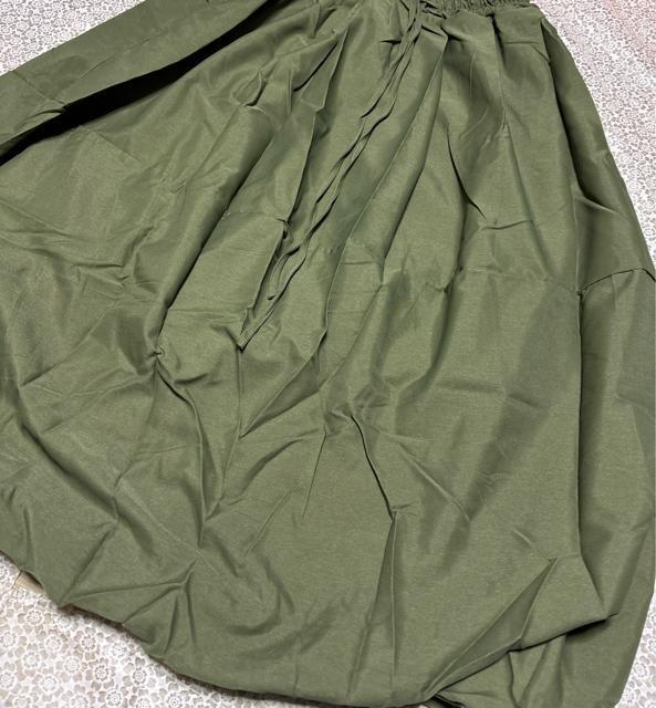 バルーン ロング丈 スカート ウエストゴム カーキ 大きいサイズ < 女性ファッション バルーン ロング丈 スカート ウエストゴム カーキ 大きいサイズ < 女性ファッションの