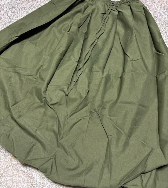 バルーン ロング丈 スカート ウエストゴム カーキ 大きいサイズ < 女性ファッション バルーン ロング丈 スカート ウエストゴム カーキ 大きいサイズ < 女性ファッションの