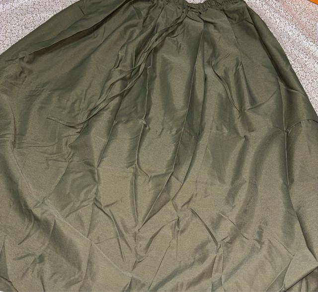 バルーン ロング丈 スカート ウエストゴム カーキ 大きいサイズ < 女性ファッション バルーン ロング丈 スカート ウエストゴム カーキ 大きいサイズ < 女性ファッションの