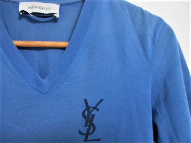 ☆Yves Saint Laurent イヴ・サンローラン Vネック Tシャツ/メンズ/XS < ブランド  ☆Yves Saint Laurent イヴ・サンローラン Vネック Tシャツ/メンズ/XS < ブランドの