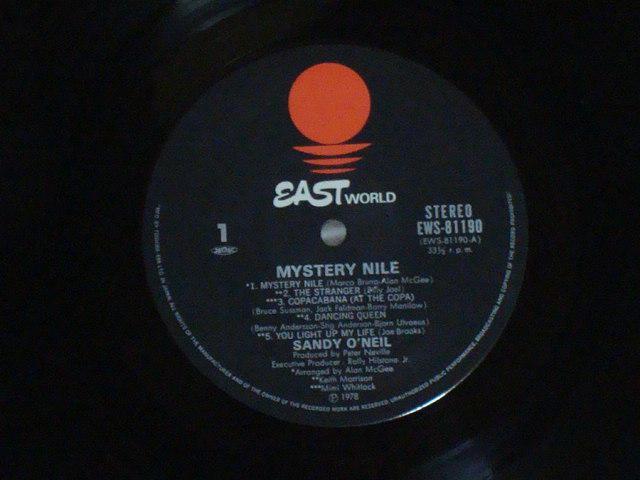 激レア! ミステリー・ナイル / サンディー・オニール 帯付LP < CD/DVD/ビデオ  激レア! ミステリー・ナイル / サンディー・オニール 帯付LP < CD/DVD/ビデオの