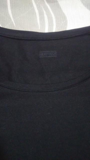 UNIQLO �q�[�g�e�b�N�ێ񒷑� �u���b�N S�T�C�Y HEATTECH ���f�B�[�X�����C���i�[ ���������C���i�[ ������������