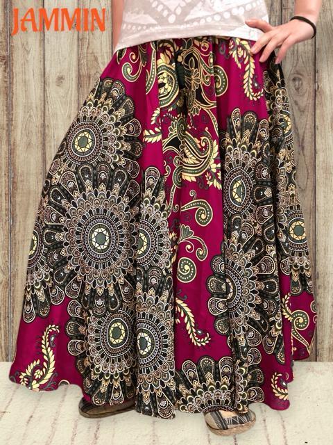 ペーズリー紋様柄ワイドパンツ アジアン エスニック ヒッピー フレアパンツ < 女性ファッション ペーズリー紋様柄ワイドパンツ アジアン エスニック ヒッピー フレアパンツ < 女性ファッションの