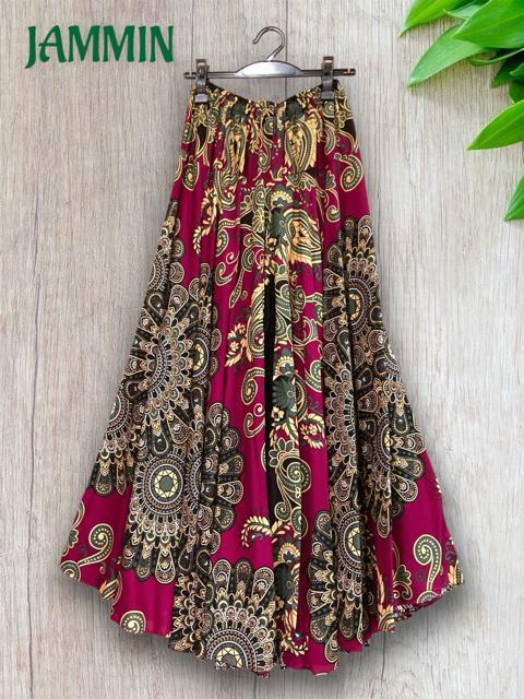 ペーズリー紋様柄ワイドパンツ アジアン エスニック ヒッピー フレアパンツ < 女性ファッション ペーズリー紋様柄ワイドパンツ アジアン エスニック ヒッピー フレアパンツ < 女性ファッションの