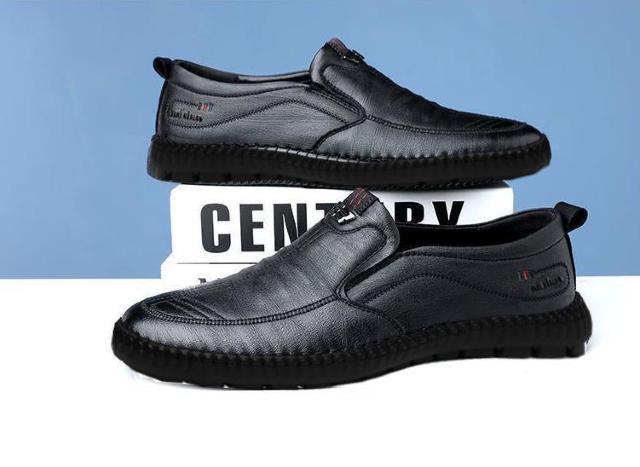 メンズ スリッポン 中年 ソフトソール ソフトレザー フラット ブラウン ブラック 26cm 26.5cm < 男性ファッション メンズ スリッポン 中年 ソフトソール ソフトレザー フラット ブラウン ブラック 26cm 26.5cm < 男性ファッションの