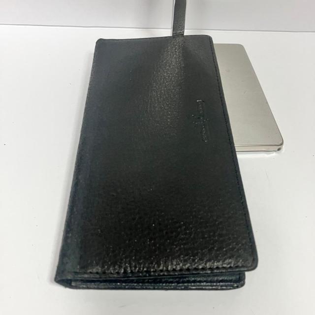 フランコバレンチノ FRANCO VALENTINO 長財布 黒 レザー シボ革 < 男性ファッション フランコバレンチノ FRANCO VALENTINO 長財布 黒 レザー シボ革 < 男性ファッションの