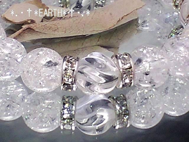 天然石★10ミリSラインツイスト水晶クラック水晶数珠 < 女性アクセサリー/時計  天然石★10ミリSラインツイスト水晶クラック水晶数珠 < 女性アクセサリー/時計の