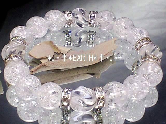 天然石★10ミリSラインツイスト水晶クラック水晶数珠 < 女性アクセサリー/時計  天然石★10ミリSラインツイスト水晶クラック水晶数珠 < 女性アクセサリー/時計の
