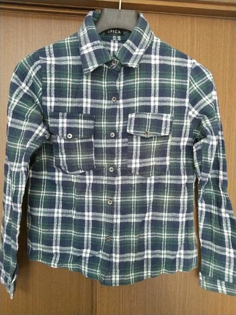 緑のチェックシャツ◆Mサイズ < 女性ファッション  緑のチェックシャツ◆Mサイズ < 女性ファッションの
