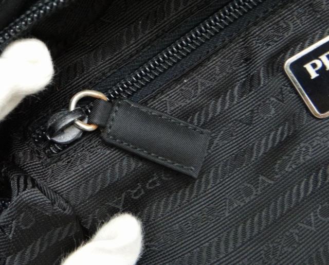 PRADA プラダ B8484 TESSUTO CITY ナイロン ハンドバッグ ブラック×三角プレート<USED> < ブランド PRADA プラダ B8484 TESSUTO CITY ナイロン ハンドバッグ ブラック×三角プレート<USED> < ブランドの