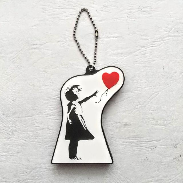 バルーンガール バンクシー ラバースタンド キーチェーン ボールチェーン キーホルダー  < ホビー  バルーンガール バンクシー ラバースタンド キーチェーン ボールチェーン キーホルダー  < ホビーの