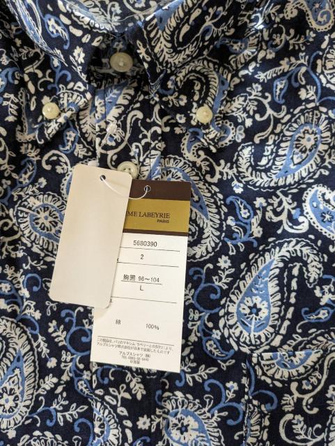 ペイズリー柄 半袖シャツ ボタンダウンシャツ < 男性ファッション ペイズリー柄 半袖シャツ ボタンダウンシャツ < 男性ファッションの