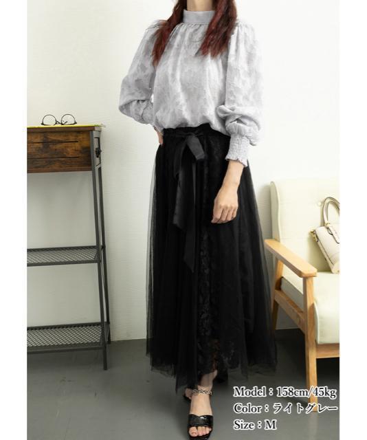送料無料 新品 シアーブラウス バルーンスリーブ 韓国風 < 女性ファッション  送料無料 新品 シアーブラウス バルーンスリーブ 韓国風 < 女性ファッションの