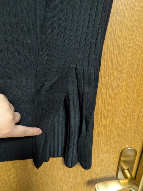 ユニクロUNIQLO美品黒ウール混リブストレッチニットセットアップリブ丸首セーターウエストゴムリブタイトスカートL11号12号 < ブランド  ユニクロUNIQLO美品黒ウール混リブストレッチニットセットアップリブ丸首セーターウエストゴムリブタイトスカートL11号12号 < ブランドの