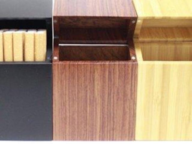 マグネット付き 木製 シガレット タバコ ケース ダーク ブラウン < 男性ファッション マグネット付き 木製 シガレット タバコ ケース ダーク ブラウン < 男性ファッションの