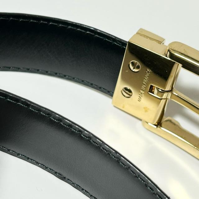 ���i LOUIS VUITTON ���C���B�g�� �x���g M6832 �G�s �T���`���[�� �N���V�b�N �u���b�N �� �u�����h�� 