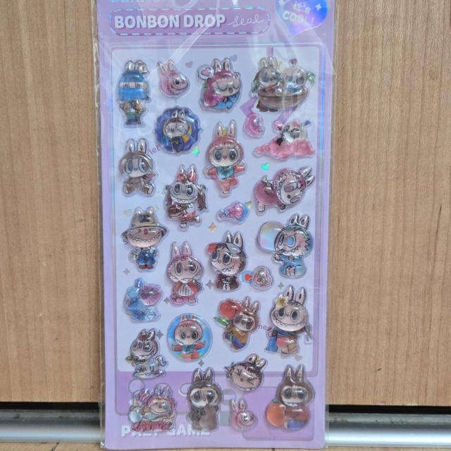 ラブブ ボンボンドロップシール ぷくぷくシール うるちゅるシール 3Dシール LABUBU < インテリア/ライフ ラブブ ボンボンドロップシール ぷくぷくシール うるちゅるシール 3Dシール LABUBU < インテリア/ライフの