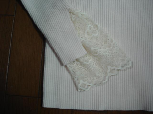 ★クイーンズコート 袖レースデザインリブ編みニット★新品!クローゼット整理価格! < ブランド ★クイーンズコート 袖レースデザインリブ編みニット★新品!クローゼット整理価格! < ブランドの