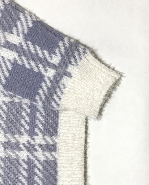 ロペピクニック〓水色ホワイト大チェック柄フェザーニットセーター(L)新品 < ブランド ロペピクニック〓水色ホワイト大チェック柄フェザーニットセーター(L)新品 < ブランドの