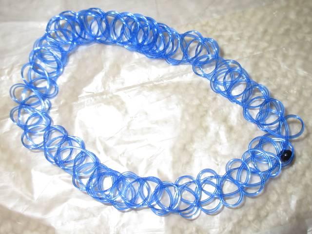 未使用☆ボディタトゥーチョーカー*ネックレス(ブルー) < 女性アクセサリー/時計 未使用☆ボディタトゥーチョーカー*ネックレス(ブルー) < 女性アクセサリー/時計の