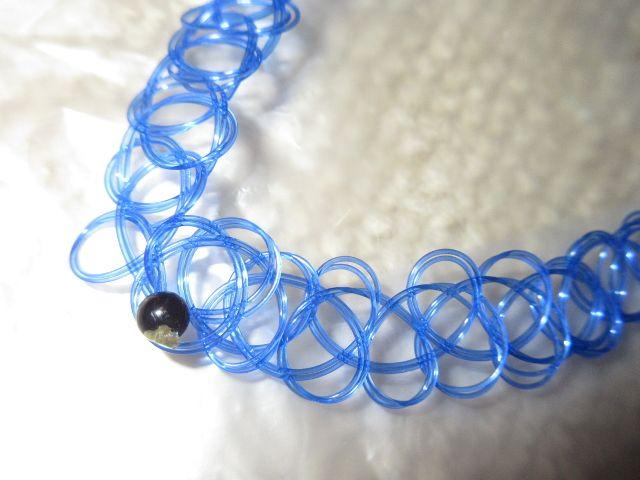 未使用☆ボディタトゥーチョーカー*ネックレス(ブルー) < 女性アクセサリー/時計 未使用☆ボディタトゥーチョーカー*ネックレス(ブルー) < 女性アクセサリー/時計の