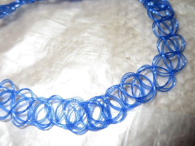 未使用☆ボディタトゥーチョーカー*ネックレス(ブルー) < 女性アクセサリー/時計 未使用☆ボディタトゥーチョーカー*ネックレス(ブルー) < 女性アクセサリー/時計の