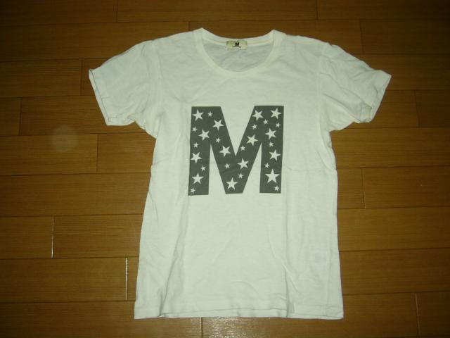 MエムTシャツM白系カットソー☆星柄ロゴTMT < ブランド MエムTシャツM白系カットソー☆星柄ロゴTMT < ブランドの