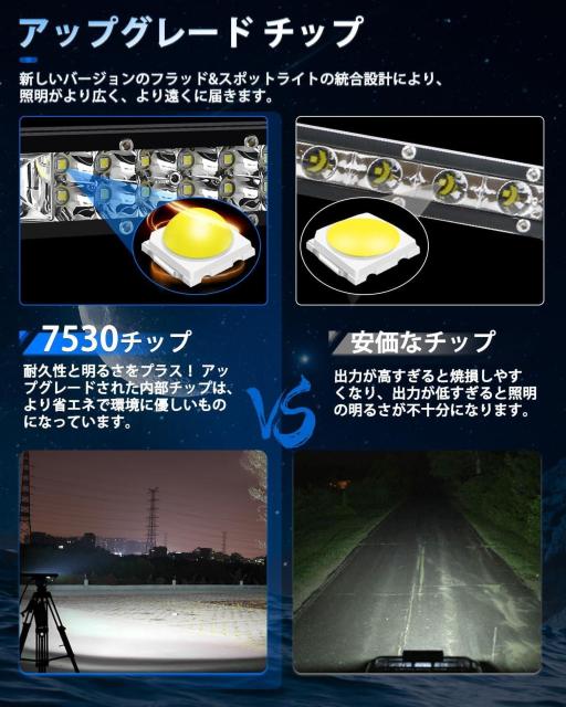 LEDライトバー 車 20インチ ledバーライト 車 ワークライト 12V 24V兼用 < 自動車/バイク LEDライトバー 車 20インチ ledバーライト 車 ワークライト 12V 24V兼用 < 自動車/バイク
