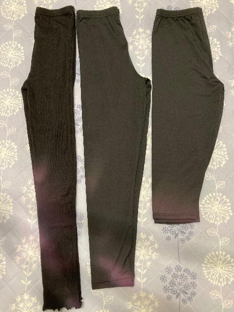 未使用接触冷感レギンス2枚/AEON購入リブレギンス < キッズ/ベビー  未使用接触冷感レギンス2枚/AEON購入リブレギンス < キッズ/ベビーの