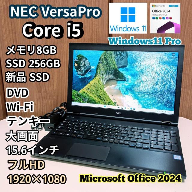 Windows11 m[gp\R Nec VersaPro Corei5 16GB SSD512GB Office   PC{/Ӌ@ 