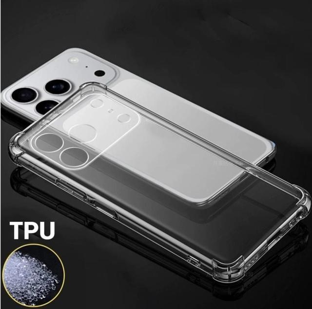 �N���A�P�[�X�Z�b�g iphone17 Pro �S�ʕی� �K���X �ی�t�B���� 17pro TPU �J�o�[ �P�[�X �X�g���b�v�z�[�� �� �Ɠd/AV�� 