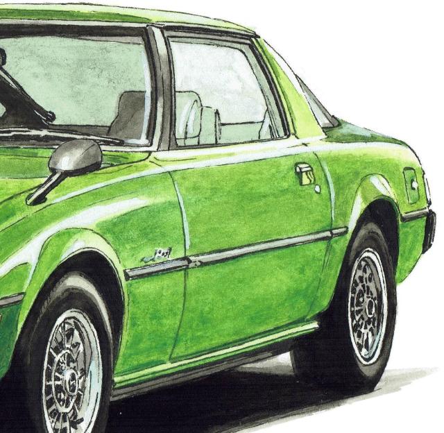 NC-314 マツダ サバンナRX-7限定版画サイン額装作家平右ヱ門 < 自動車/バイク NC-314 マツダ サバンナRX-7限定版画サイン額装作家平右ヱ門 < 自動車/バイク