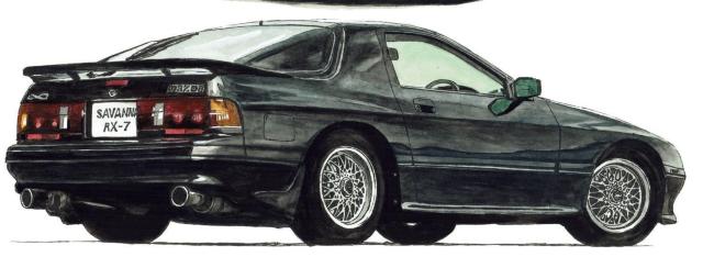 NC-314 マツダ サバンナRX-7限定版画サイン額装作家平右ヱ門 < 自動車/バイク NC-314 マツダ サバンナRX-7限定版画サイン額装作家平右ヱ門 < 自動車/バイク