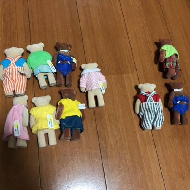 1999McD.Corp 10体 シルバニア風テディベア フィギュア クマ < ホビー  1999McD.Corp 10体 シルバニア風テディベア フィギュア クマ < ホビーの