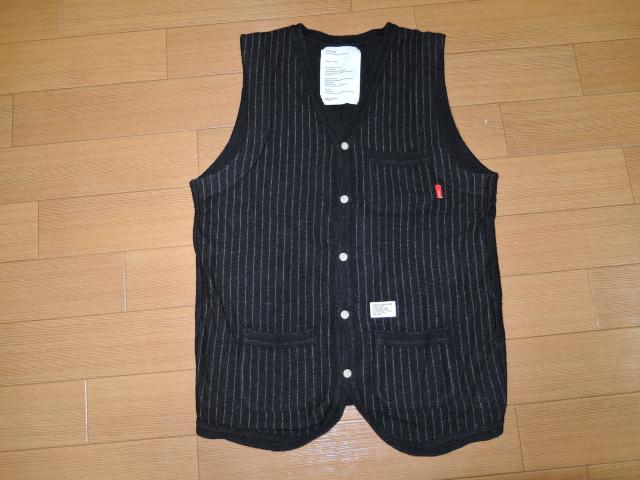 ダブルタップスWTAPSニットベストM黒カシミヤ混ストライプLOUNGE < ブランド  ダブルタップスWTAPSニットベストM黒カシミヤ混ストライプLOUNGE  < ブランドの