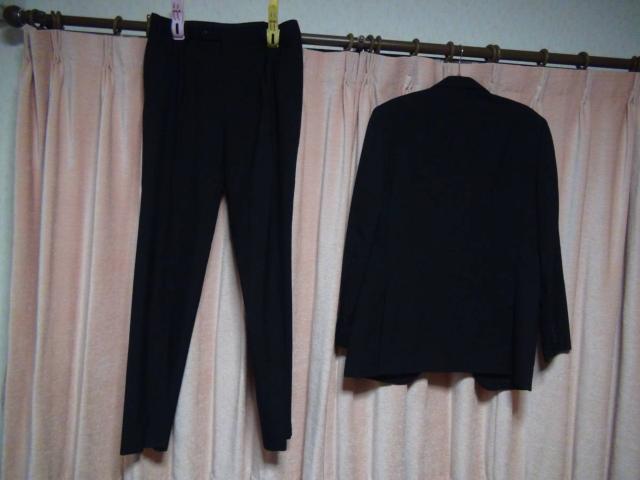 COMME,CA,ISMの黒のスーツ(XL)!。 < ブランド  COMME,CA,ISMの黒のスーツ(XL)!。 < ブランドの