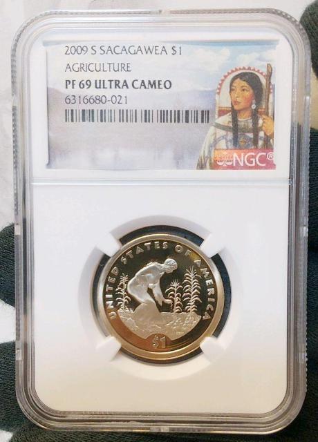 準最高鑑定 NGC PF69UC 2009 サカガウィアダラー アグリカルチャー ポケットに入る資産・芸術品 < ホビー  準最高鑑定 NGC PF69UC 2009 サカガウィアダラー アグリカルチャー ポケットに入る資産・芸術品 < ホビーの