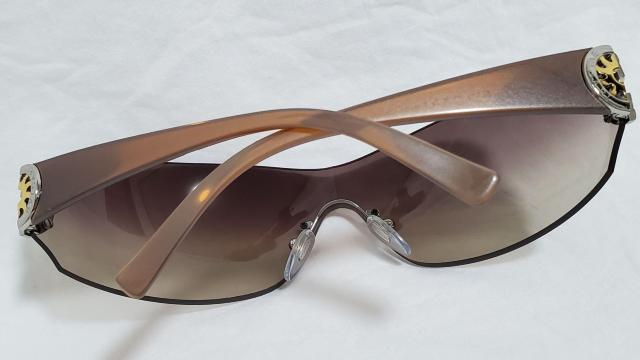 正規未 ブルガリ ビーゼロ ロゴ×トンドサン スポーティーサングラス 茶 太陽アイコン フレームレス シールド1枚レンズ 付属有 < ブランド  正規未 ブルガリ ビーゼロ ロゴ×トンドサン スポーティーサングラス 茶 太陽アイコン フレームレス シールド1枚レンズ 付属有 < ブランドの