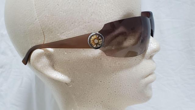 正規未 ブルガリ ビーゼロ ロゴ×トンドサン スポーティーサングラス 茶 太陽アイコン フレームレス シールド1枚レンズ 付属有 < ブランド  正規未 ブルガリ ビーゼロ ロゴ×トンドサン スポーティーサングラス 茶 太陽アイコン フレームレス シールド1枚レンズ 付属有 < ブランドの