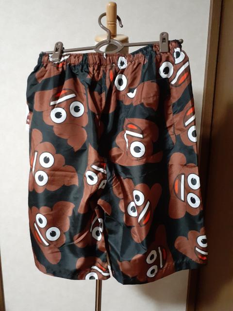 新品 ハーフパンツ 黒×うんちくん < 男性ファッション  新品 ハーフパンツ 黒×うんちくん < 男性ファッションの
