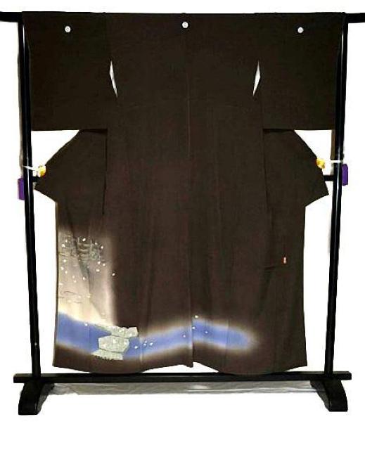【最高峰】新品同様 巨匠 本加賀友禅作家【柿本市郎】上質な焦げ茶 3つ紋 色留袖 身丈155.5cm 裄丈65.5cm T3537 < 女性ファッション 【最高峰】新品同様 巨匠 本加賀友禅作家【柿本市郎】上質な焦げ茶 3つ紋 色留袖 身丈155.5cm 裄丈65.5cm T3537 < 女性ファッションの