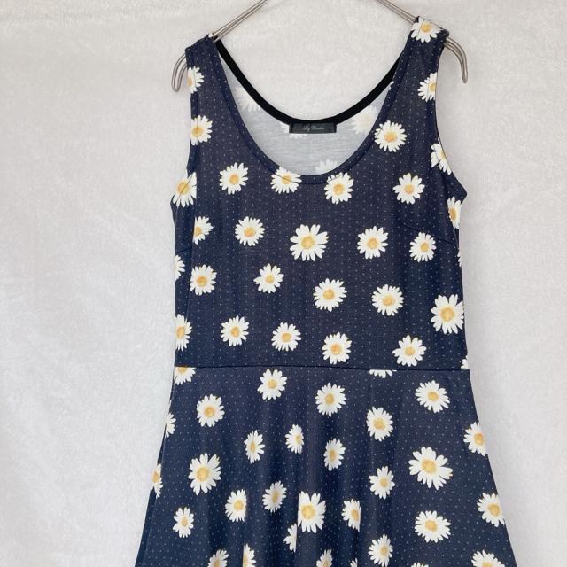 Sky Bomber 花柄 ノースリーブ Aライン 昭和レトロ ワンピース M 黒 古着 N2m < 女性ファッション Sky Bomber 花柄 ノースリーブ Aライン 昭和レトロ ワンピース M 黒 古着 N2m < 女性ファッションの