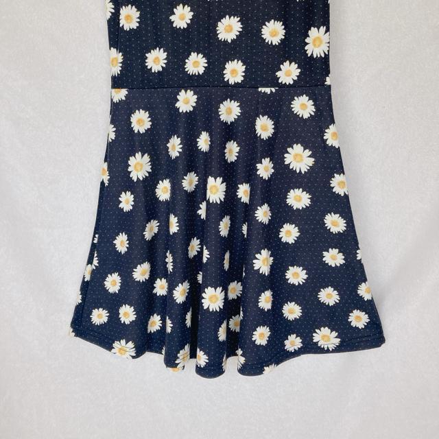 Sky Bomber 花柄 ノースリーブ Aライン 昭和レトロ ワンピース M 黒 古着 N2m < 女性ファッション Sky Bomber 花柄 ノースリーブ Aライン 昭和レトロ ワンピース M 黒 古着 N2m < 女性ファッションの