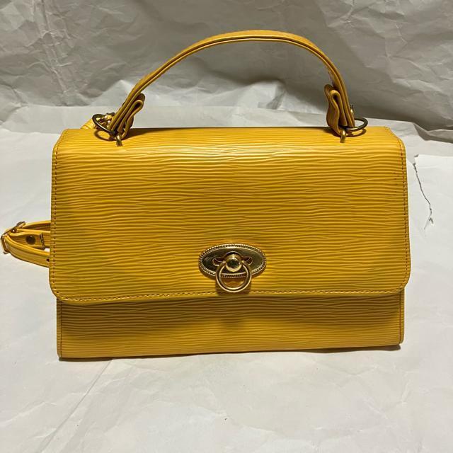 【ヴィンテージ】【ノーブランド扱い】 ハンドバッグ & ショルダー / イエロー < 女性ファッション 【ヴィンテージ】【ノーブランド扱い】 ハンドバッグ & ショルダー / イエロー < 女性ファッションの